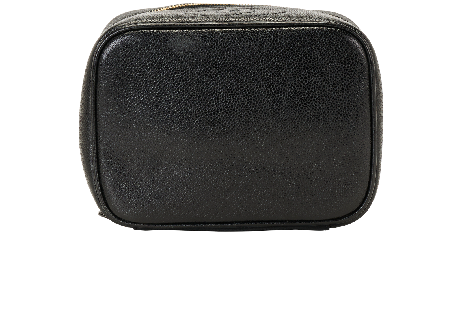 Chanel Vintage Vanity Case, &pound;525, Accessories, Black, Caviar Leather, Top view